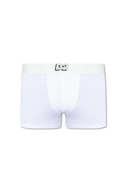Dsquared2 Boxers With Logo In White