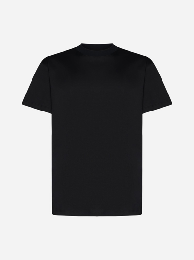 Lardini Cotton T-shirt In Black