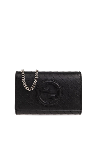 Gucci Blondie Wallet On Chain In Nero