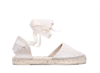 Manebi Flat Valenciana Espadrilles In Bianco