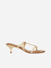 JACQUEMUS PRALU LEATHER SANDALS