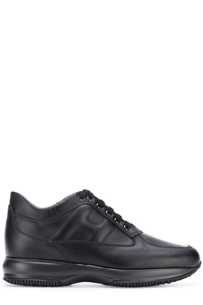 Hogan Interactive Lace-up Sneakers In Black