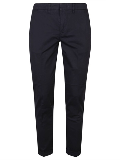 Fay Capri Pants With Cuff In Blue
