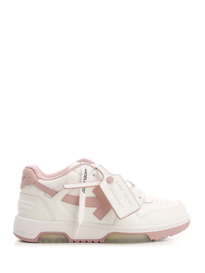 OFF-WHITE WHITE/PINK OUT OF OFFICE SNEAKERS