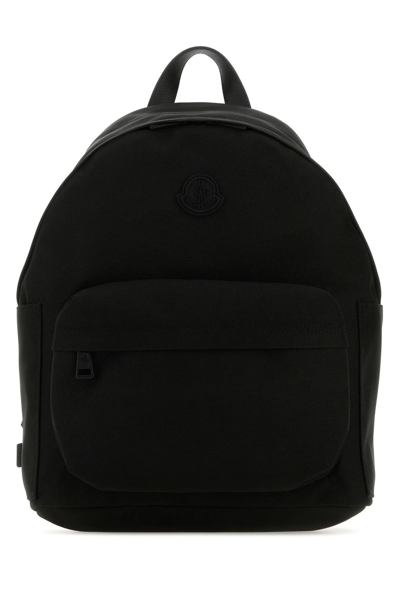 Moncler Black Nylon Blend New Pierrick Backpack