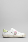 PHILIPPE MODEL PRSX LOW trainers IN WHITE LEATHER