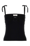 Nanushka Top Savera In Misto Viscosa Stretch Nera  Donna In Black