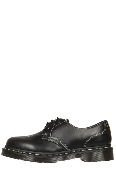 Dr. Martens 1461 Gothic Amerciana Oxford Shoes In Black Wanama