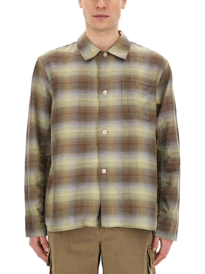 Our Legacy Murky Static Fabric Shirt In Murky Static Summer Weave