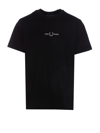 Fred Perry Embroidered T Shirt Black