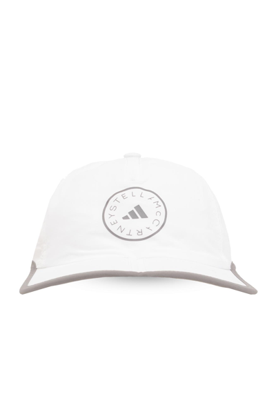 Adidas By Stella Mccartney Baseball Cap With Logo In White/dovgry