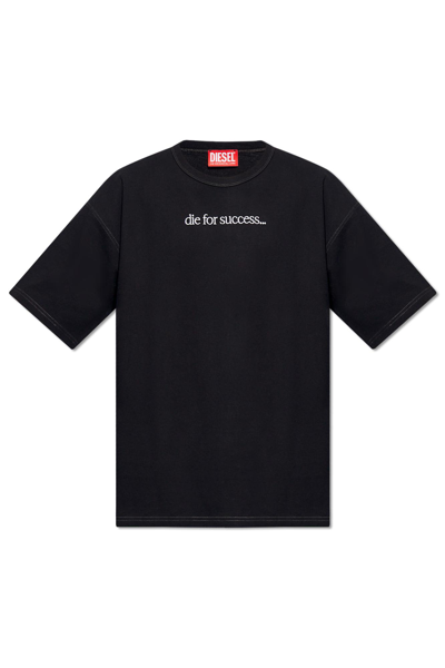 Diesel T-boxt-n6 T-shirt In Nero