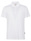 Aspesi Short Sleeve Cotton Polo Shirt In Bianco