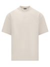44 Label Group Logo-embroidered Cotton T-shirt In Bianco