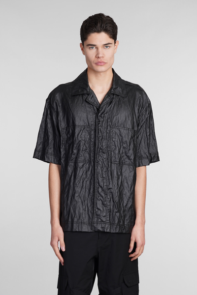 44 Label Group Shirt In Black Viscose In Nero
