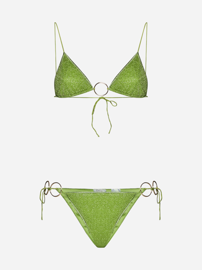 Oseree Lumiere Ring Microkini In Lime
