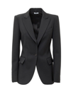 P.a.r.o.s.h Parosh Lowell Single-breasted Blazer In Grey