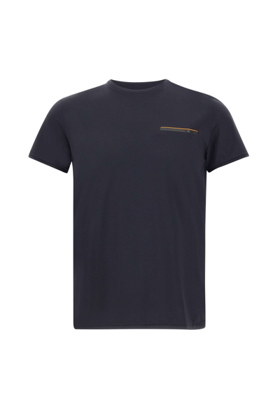 Rrd - Roberto Ricci Design Oxford Pocket Shirty T-shirt In Blue