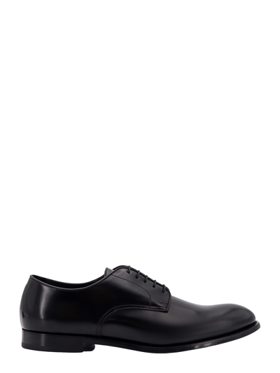Doucal's Horse Lace-up Shoe In Nero