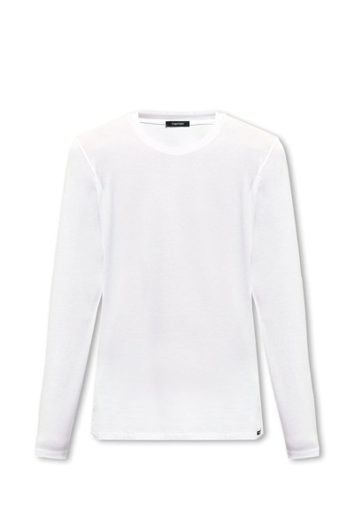 TOM FORD LOGO TAG LONG-SLEEVED T-SHIRT