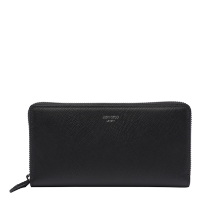 Jimmy Choo Phelix Wallet In Black