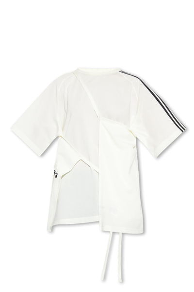 Y-3 T-shirt With Tie Detail In White