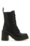 DR. MARTENS' BLACK LEATHER CHESNEY ANKLE BOOTS