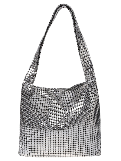 Paco Rabanne Pixel Hobo Bag In Silver