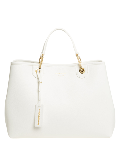 Emporio Armani Myea Medium Medium Tote Bag In White