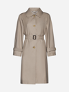 MAX MARA THE CUBE COTTON-BLEND SINGLE-BREASTED TREND COAT