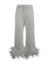 P.A.R.O.S.H PANTS WITH FEATHERS