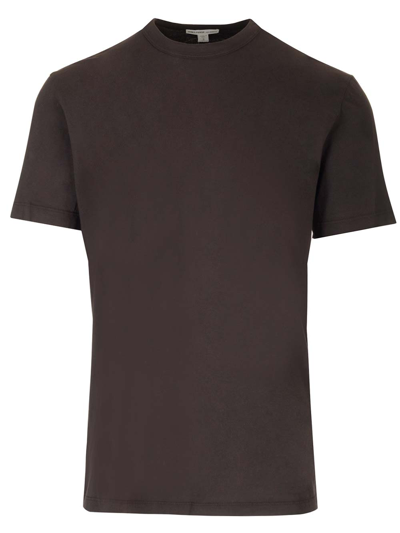 James Perse Cotton T-shirt In Brown