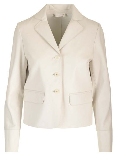 ジャケット PAROSH Women Jackets D540866LINFA25002 White New Fashion Style Women's Leather Jacket Motorcycle Quilted