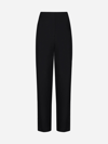 Alaïa Corset Wool Trousers In Black
