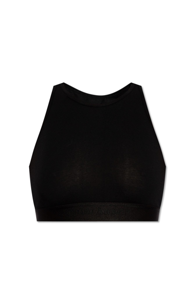 Palm Angels Cotton Top In Black