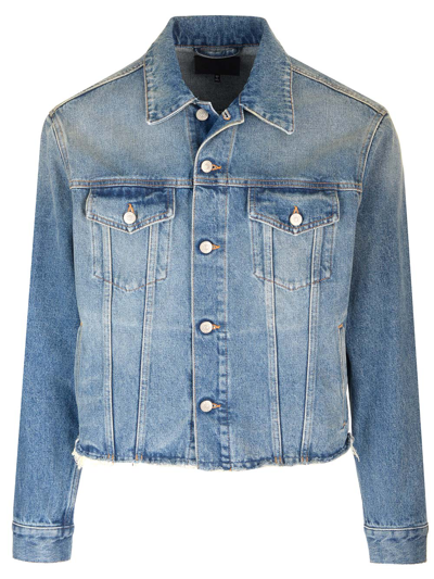 Mm6 Maison Margiela Denim Jacket In Light Blue