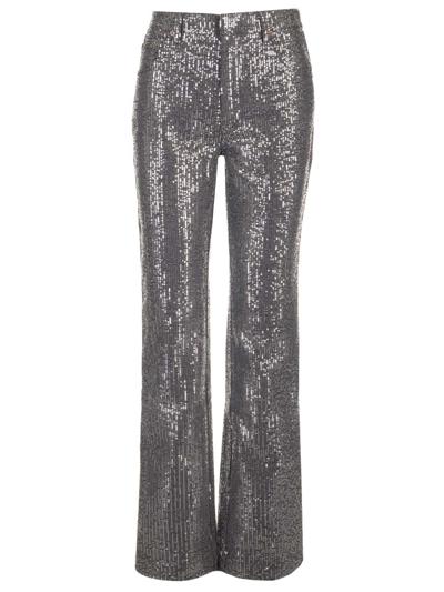 Rotate Birger Christensen Sequins Trousers In Black