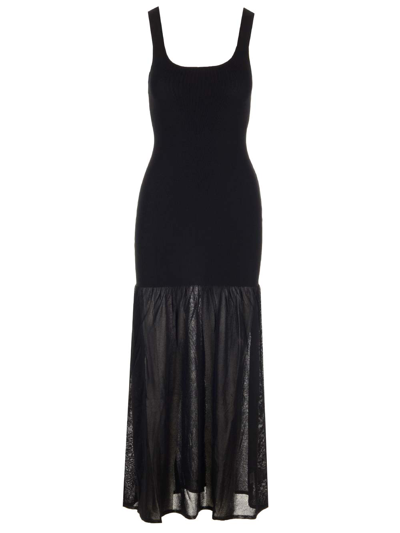 matteau drop waist knit dress Matteau Drop Waist Knit Dress - Black