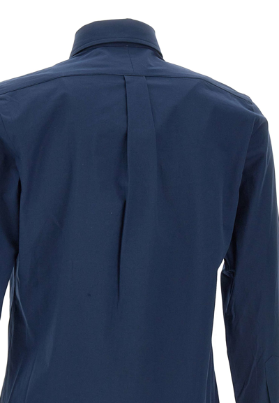 Ralph Lauren Core Replen Stretch Cotton Shirt In Newport Navy