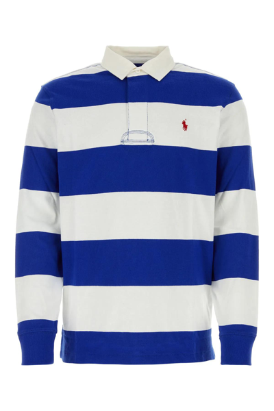Ralph Lauren Embroidered Cotton Polo Shirt In Cruise Royal Oxford
