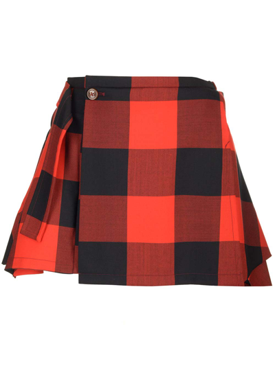Vivienne Westwood Checked Mini Skirt In Multicolor