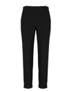 P.a.r.o.s.h Slim Fit High Waisted Pants In Nero