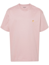 Carhartt Pastel Pink Cotton Chase T-shirt In Rosa