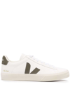 VEJA WHITE LOW-TOP SNEAKERS WITH LOGO PATCH IN LEATHER MAN