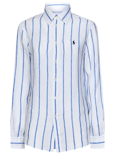 Ralph Lauren Shirt In 958 White/royal