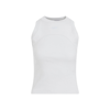 OFF-WHITE LOGO EMBROIDERED SLEEVELESS TOP