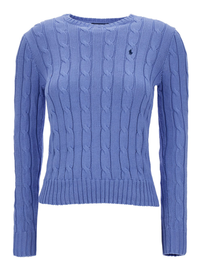 Ralph Lauren Julianna-long Sleeve-pullover In Blu
