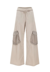 Iceberg Wide-leg Cargo Pants In White