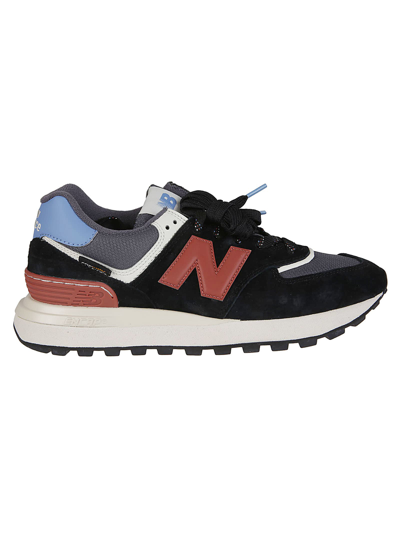 New Balance 574 Panelled Sneakers In Black
