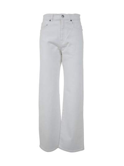 P.a.r.o.s.h . Straight Leg Trousers In Bianco